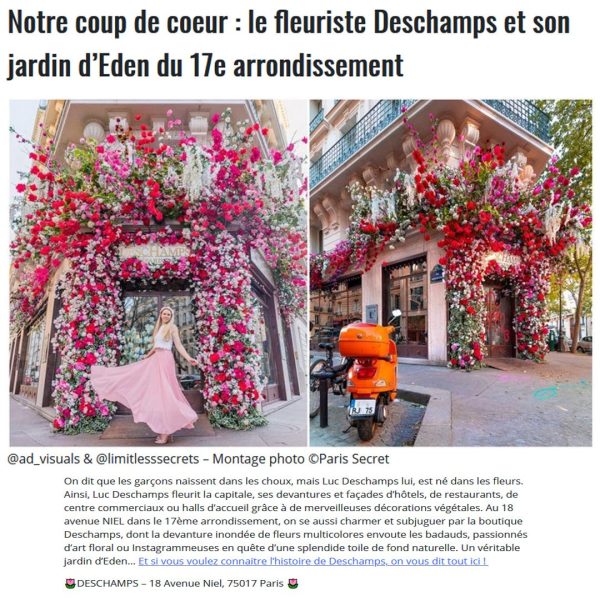 le plusbeau fleuriste parisien